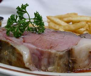 Prime rib and french fries
