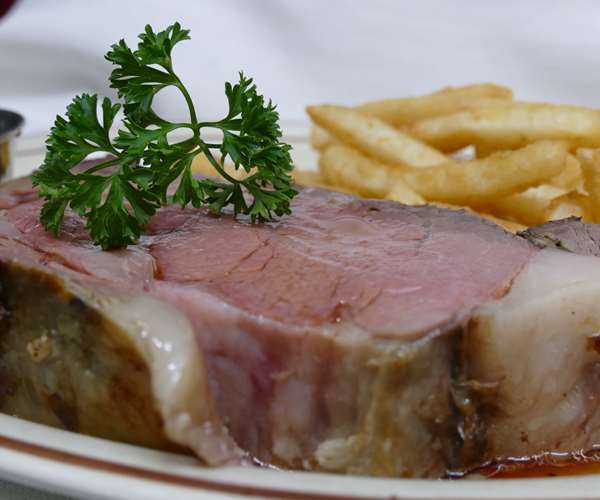 Prime rib and french fries